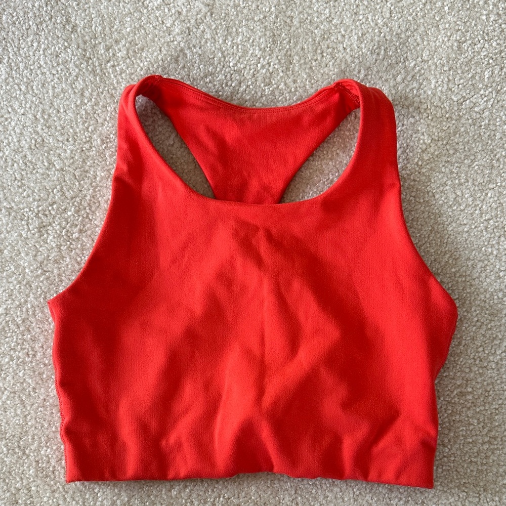 XS Red Racerback Sports Bra